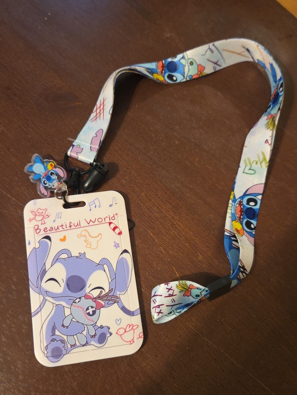 Disney Badge Holder And Lanyard